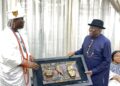 Jonathan Hosts Ooni of Ife, Emphasizes National Unity