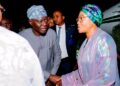 Sanwo-Olu Receives First Lady Oluremi Tinubu on Arrival in Lagos